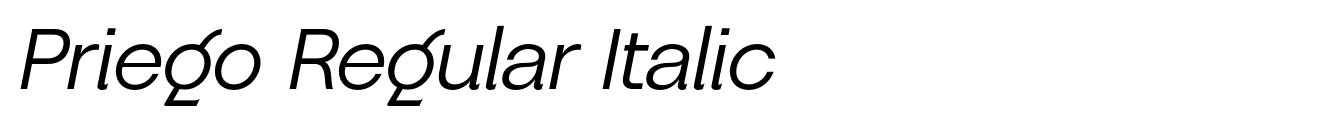 Priego Regular Italic image
